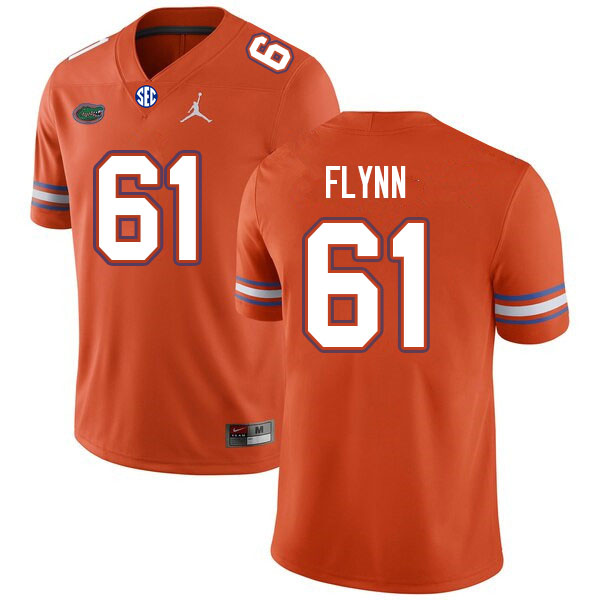 Men #61 Nicolas Flynn Florida Gators College Football Jerseys Sale-Orange